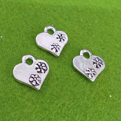 CH49849 Metal Heart Pendants For Jewellery 17X17mm/10Pcs Antique, ,Material  ,Saint Valentine,Beads (8 7) - Suzukyoto